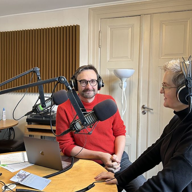 Radio LOTTE im Gespräch mit Christian Hofmann, Leiter dieses Schillerhauses, Foto: Radio LOTTE